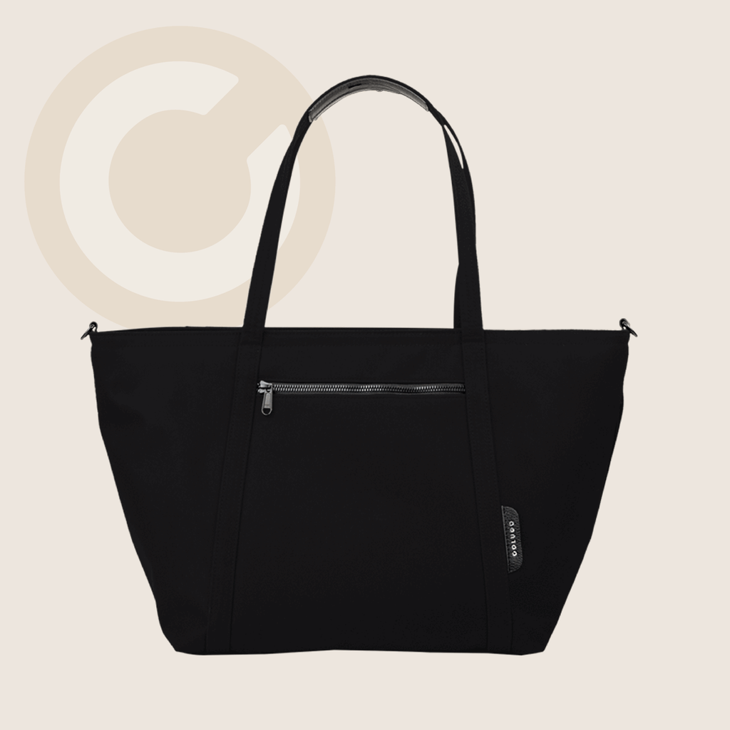 The Compact Stroller+ & The Diaper Tote Bundle, Black