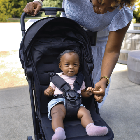 The Compact Stroller+ & The Parent Backpack Bundle, Black