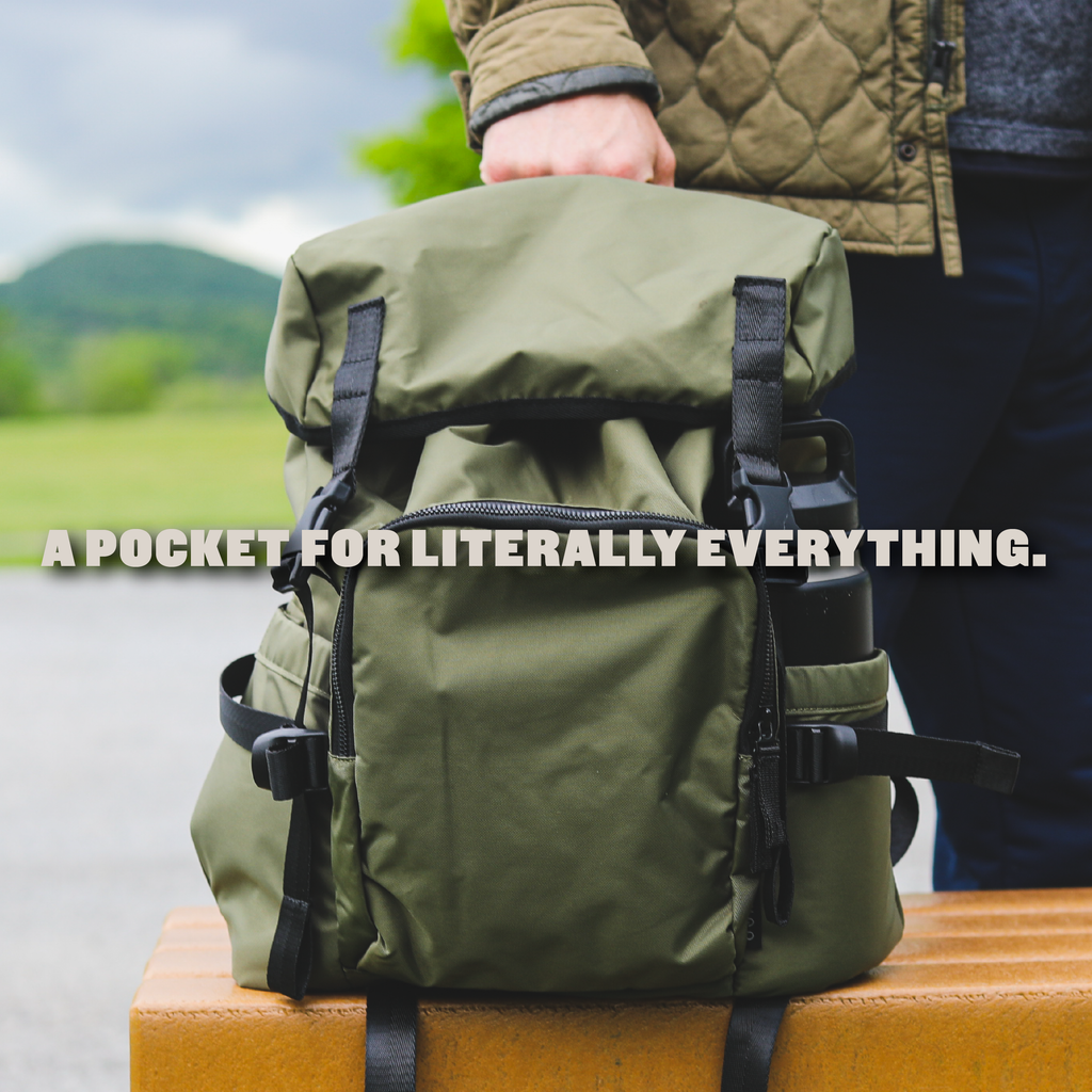 The Compact Stroller+ & The Parent Backpack Bundle, Olive