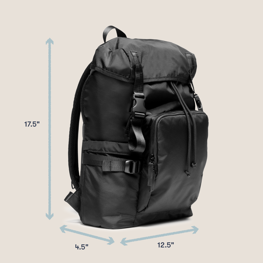 The Compact Stroller+ & The Parent Backpack Bundle, Black