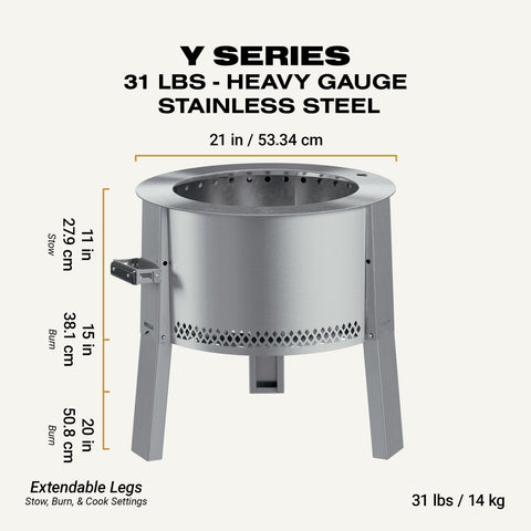Y Series Portable Smokeless Fire Pit