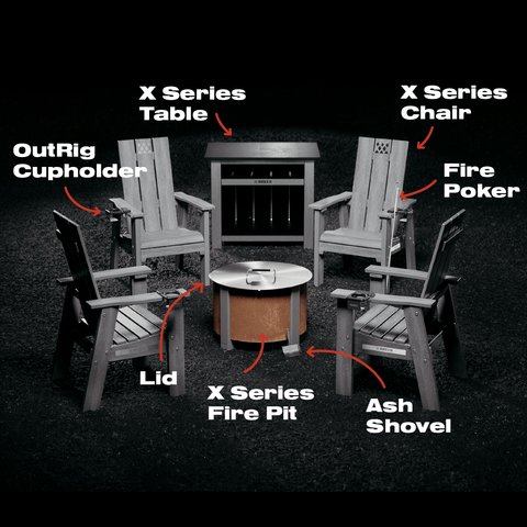 X Series Total Patio Fire Pit Bundle