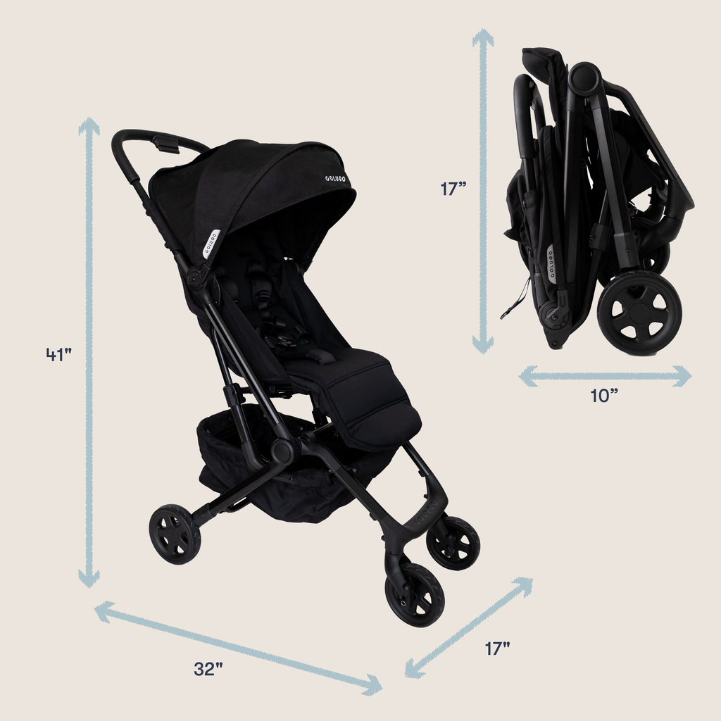 The Compact Stroller+ & Cozy Deluxe Bundle, Cool Grey