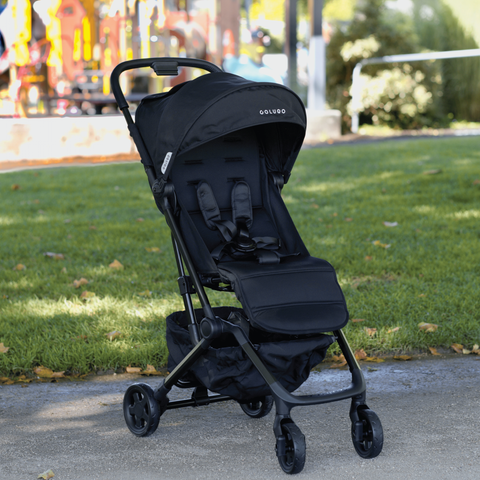 The Compact Stroller+ & The Diaper Tote Bundle, Black