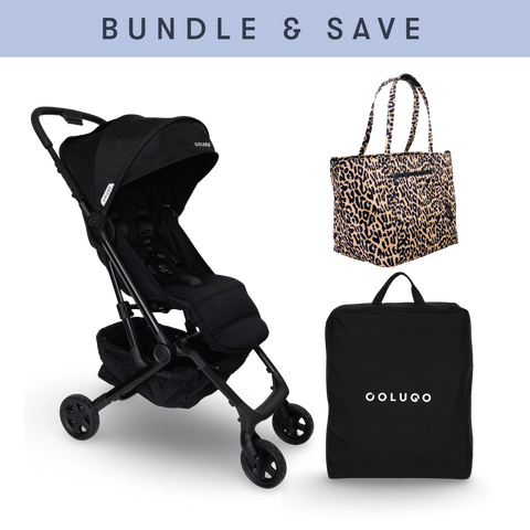 The Compact Stroller+ & The Diaper Tote Bundle, Wild Child