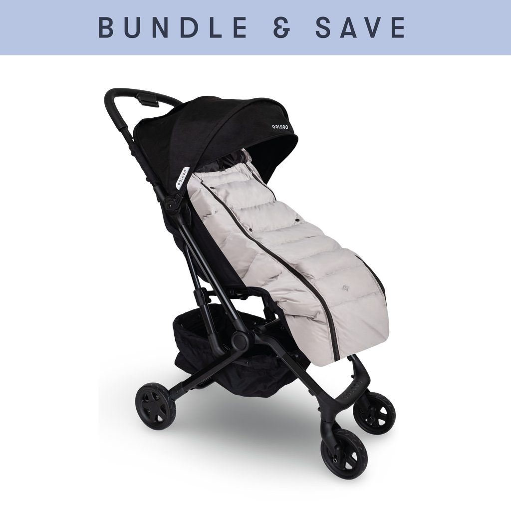 The Compact Stroller+ & The Cozy Bundle, Cool Grey