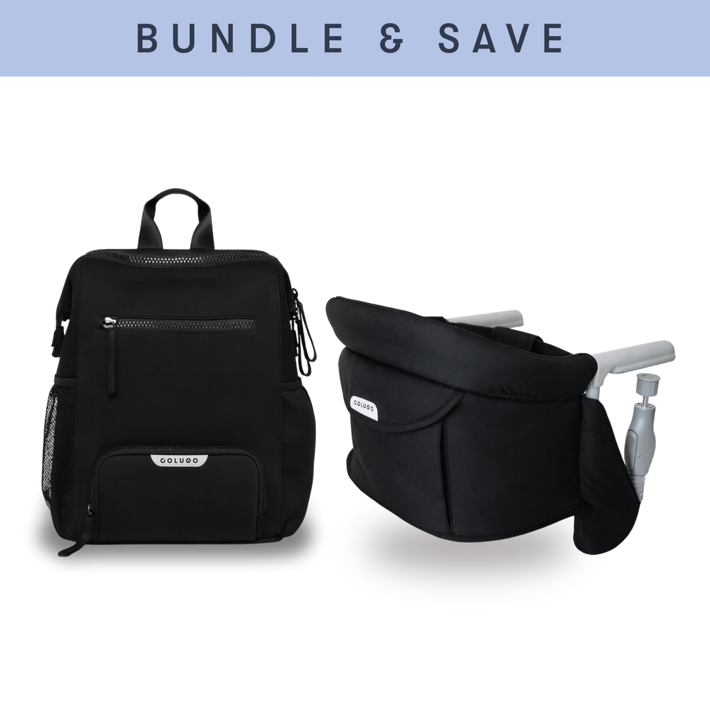 Neoprene Backpack & The Clip on High Chair Bundle