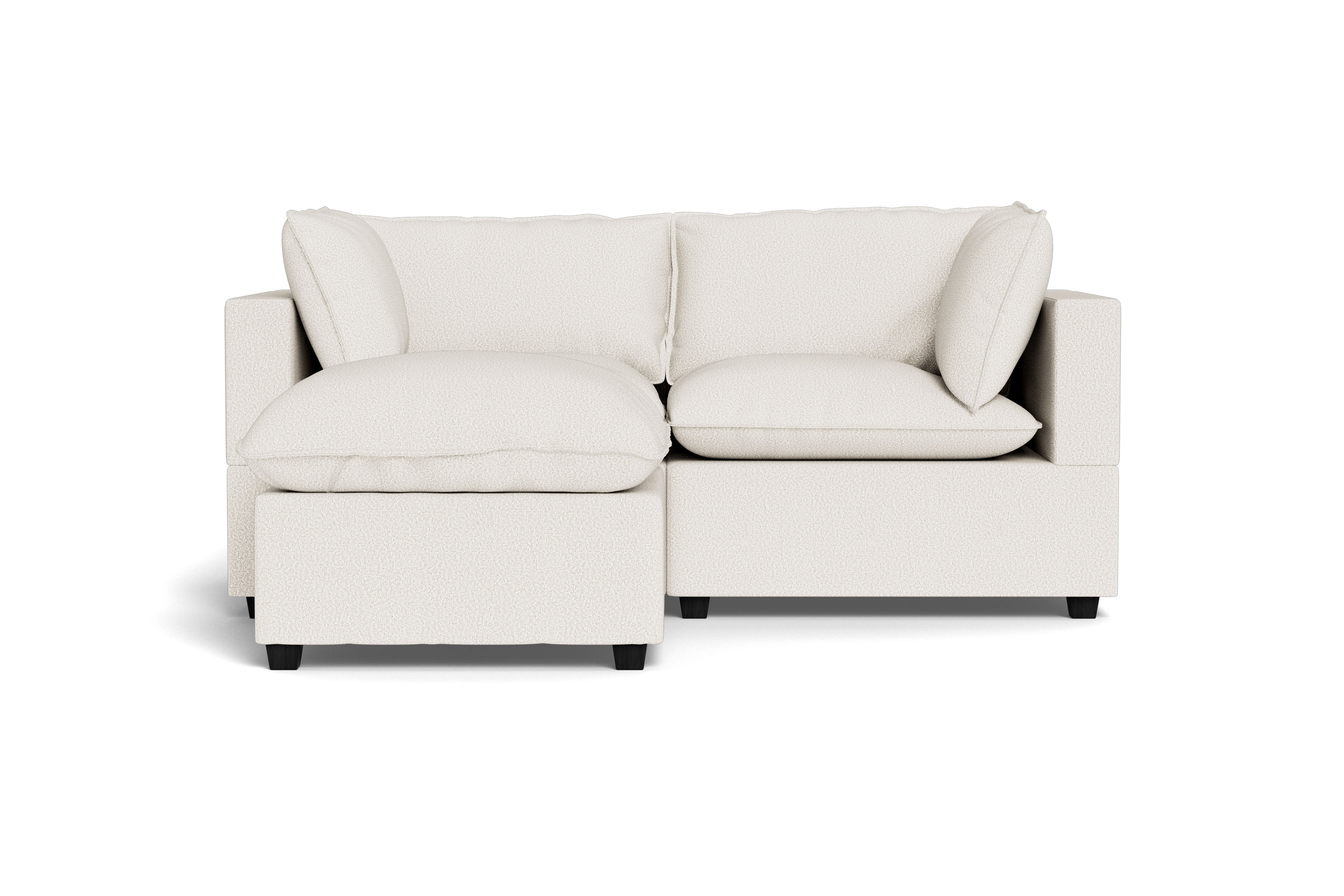 Kova Pillow Cushion Sofa 86" + Ottoman