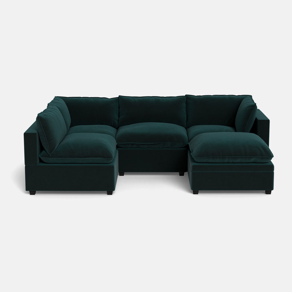 Kova Pillow Cushion L-Shape + Ottoman