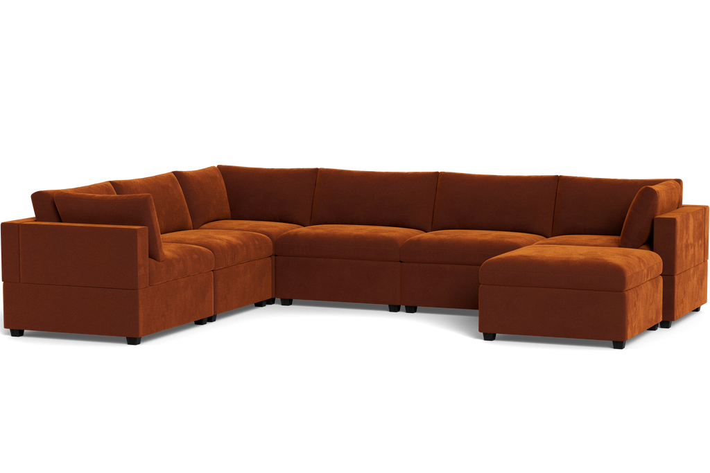 Kova Box Cushion Grand Corner + Ottoman